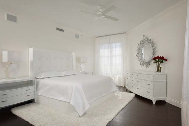 phong ngu dep mau trang 02 20 mẫu phòng ngủ đẹp với tông màu trắng tinh trong