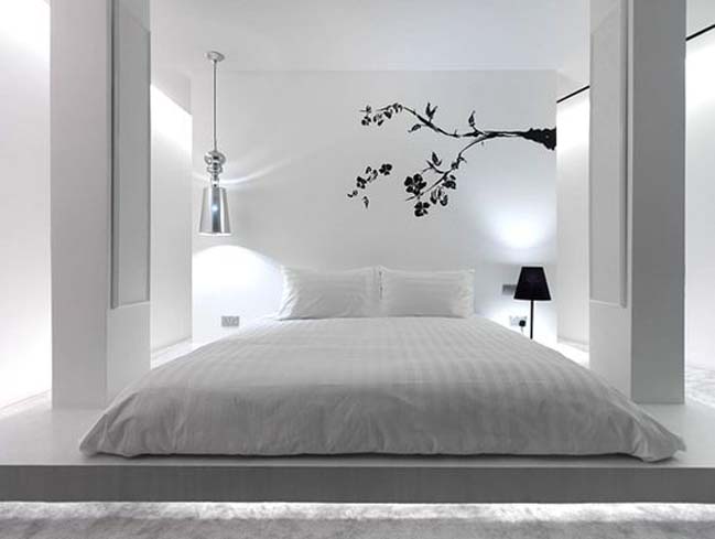 phong ngu dep mau trang 13 20 mẫu phòng ngủ đẹp với tông màu trắng tinh trong
