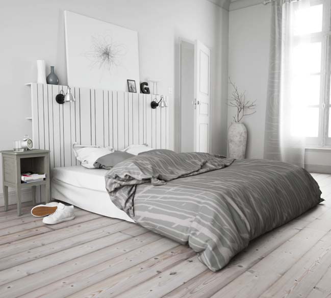 phong ngu dep mau trang 14 20 mẫu phòng ngủ đẹp với tông màu trắng tinh trong