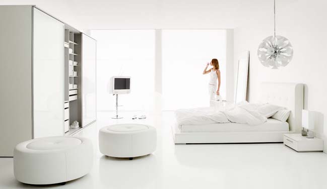 phong ngu dep mau trang 21 20 mẫu phòng ngủ đẹp với tông màu trắng tinh trong