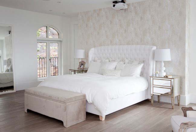 phong ngu dep mau trang 06 20 mẫu phòng ngủ đẹp với tông màu trắng tinh trong