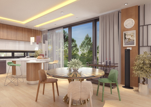 bep 5 6132 1474676350 THiết kế căn bếp hiện đại hoà cùng hơi thở thiên nhiên
