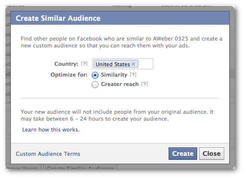 facebook create lookalike audience power editor Facebook Lookalike Audiences: Thêm được nhiều đối tượng mục tiêu hơn nữa!